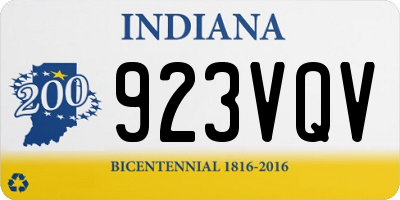 IN license plate 923VQV