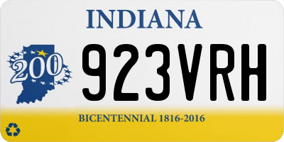 IN license plate 923VRH