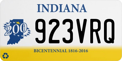 IN license plate 923VRQ