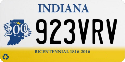 IN license plate 923VRV