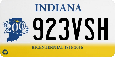 IN license plate 923VSH