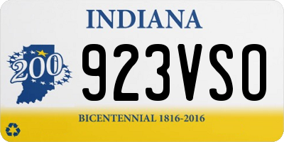 IN license plate 923VSO