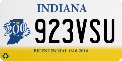 IN license plate 923VSU