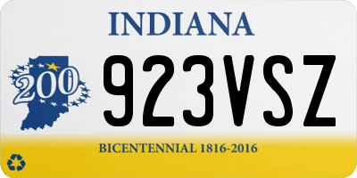 IN license plate 923VSZ