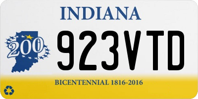 IN license plate 923VTD
