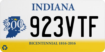 IN license plate 923VTF