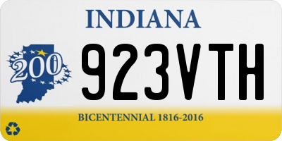IN license plate 923VTH