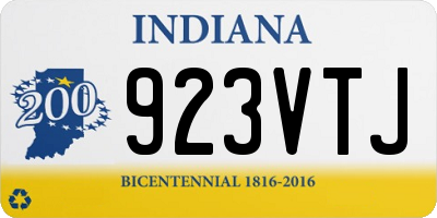 IN license plate 923VTJ
