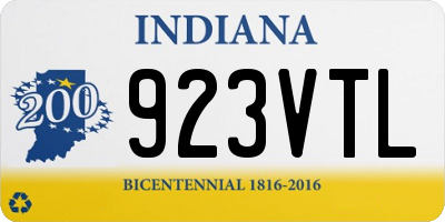 IN license plate 923VTL
