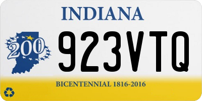 IN license plate 923VTQ