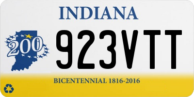IN license plate 923VTT