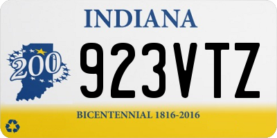 IN license plate 923VTZ