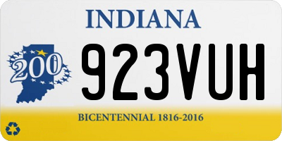 IN license plate 923VUH