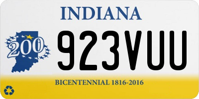 IN license plate 923VUU