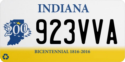 IN license plate 923VVA