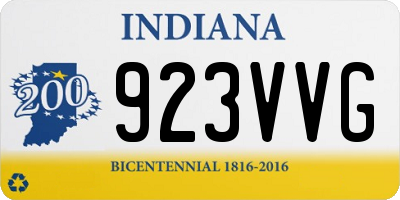 IN license plate 923VVG