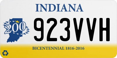 IN license plate 923VVH
