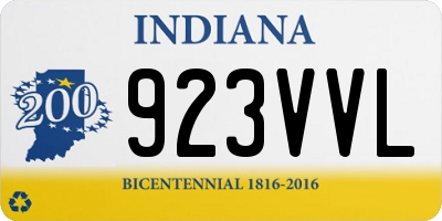 IN license plate 923VVL
