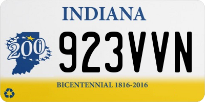 IN license plate 923VVN