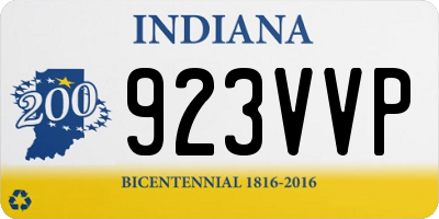 IN license plate 923VVP