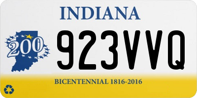 IN license plate 923VVQ