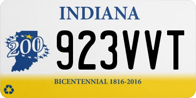 IN license plate 923VVT