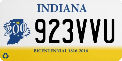 IN license plate 923VVU
