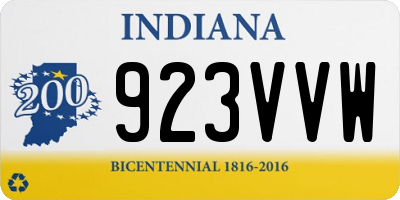 IN license plate 923VVW