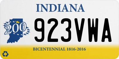 IN license plate 923VWA