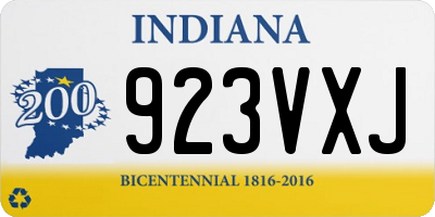 IN license plate 923VXJ