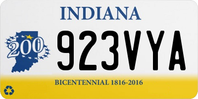 IN license plate 923VYA