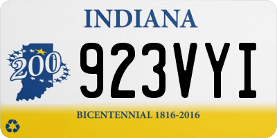 IN license plate 923VYI