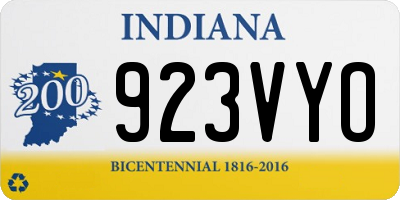 IN license plate 923VYO