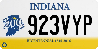 IN license plate 923VYP