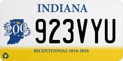 IN license plate 923VYU