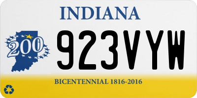 IN license plate 923VYW