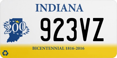 IN license plate 923VZ