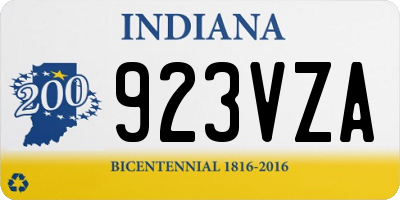 IN license plate 923VZA