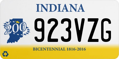 IN license plate 923VZG
