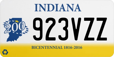 IN license plate 923VZZ