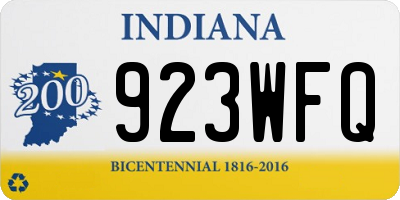 IN license plate 923WFQ