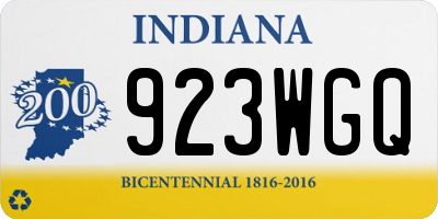 IN license plate 923WGQ