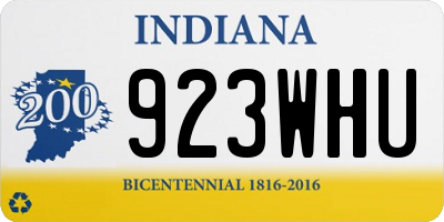 IN license plate 923WHU