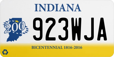 IN license plate 923WJA