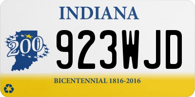 IN license plate 923WJD