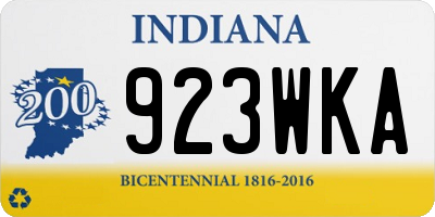 IN license plate 923WKA