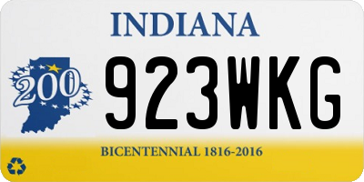 IN license plate 923WKG