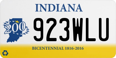 IN license plate 923WLU