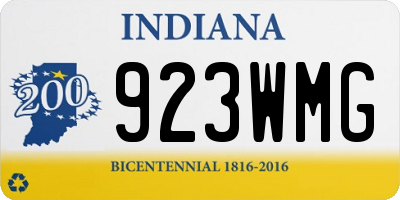 IN license plate 923WMG