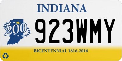 IN license plate 923WMY